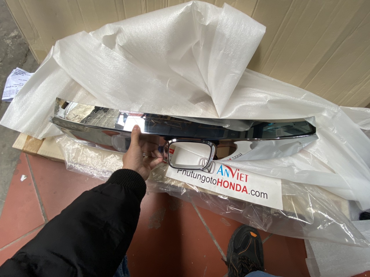 Ốp mạ crom Mặt ca lăng xe Honda CITY 2021-2022 Bản G và bản L